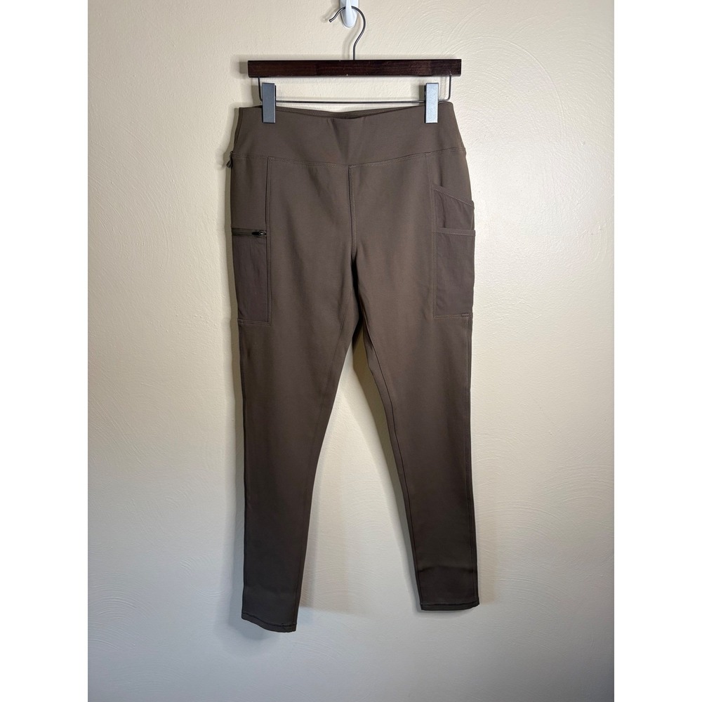 Carhartt Force Utility Leggings Womens M Tall Brown Ponte Knit Outdoor Hiking - Picture 2 of 11